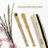 ZRAGEK Music Recorder Instrument, Beginner Adult German Alto Recorder, 8-hole Wooden Professional Playing Flute Instrument, Storage Bag + Cleaning Stick