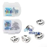 LA MIERE 48Pcs Dental Kids Crown Primary Molar Pedo Crowns Stainless Steel 48 Sizes/Box