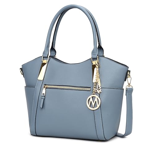 MKF Collection Tote Satchel Handbag for Women: PU Leather Shoulder Bag – Top-Handle Purse, Ladies Pocketbook By Mia K