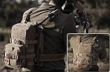 CLTAC Small Tactical Backpack MOLLE Hydration Pack Outdoor Water Bladder Carrier Pack for Vest with IFAK Med Pouch and 1.5L Bladder