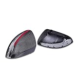 Carbon Fiber Mirror Cover Car Rear View Case Reverse Cap Shell Compatible For Benz W205 X205 W222 W238 C63 S63 E63 2014-2017