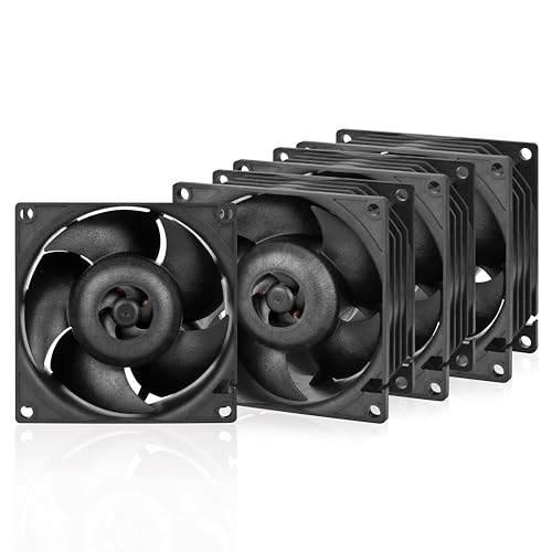 ARCTIC S8038-7K (4 Pieces) - Fan, 80x80x38 mm, 500-7000 RPM, PWM Regulated, 4-pin Connector, 12 V DC, Black