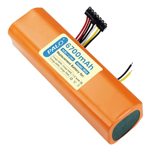Palowextra 14.4V 6700mAh Battery Replacement Compatible with Cecotec Conga 5090 5091 5490 6090 6490 7090 AI Robot Vacuum Cleaner
