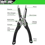 HURRICANE 6-in-1 Wire Stripper Tool, Wire Strippers, Crimping Tool, Wire Cutter Stripping Tool, Multifunctional Electrical Pliers for Cable Stripper, Wire Crimper(8-18 AWG Solid, 10-20 AWG Stranded)