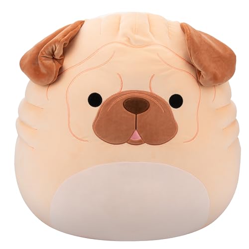 Squishmallows Original 24in Morton The Brown Shar Pei Dog – Official Jazwares Plush (Jumbo)