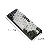 60% Mechanical Keyboard 61 Keys Mini Gaming Keyboard with Blue Switches for Computer Portable Light up Keyboard Desk Gaming Accessories Cool Stuff Gifts for Teenage Boys Men Women (White)