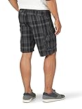 Lee mens Dungarees New Belted Wyoming Cargo Shorts, Black Clifton Plaid, 32 US