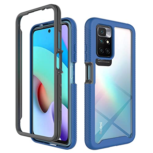 Kukoufey Case for Xiaomi Redmi 10 2022 Case Cover,Anti-Fall and Shock-Absorbing Protective Cover Case for Xiaomi Redmi 10 2021 21061119AG 21061119DG 21061119AL 21121119SG Case Blue