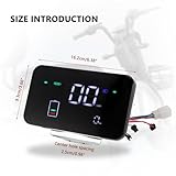 Minho 48V-72V Display Control Panel Digital Speedometer for Electric Scooter Bicycle E-Bike,Square Instrument