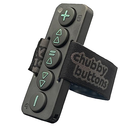 Chubby Buttons 2 - Wearable & Stickable Bluetooth 5.2 Remote for Music, Calls & AI Digital Assistants