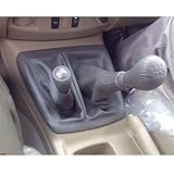 Gear Lever Manual Gear Shift Knob Boot Cover Gaiter Lever Shifter Handle Stick for Toyota Hilux for Fortuner MK6 MK7 2011-2014 4WD(Black)