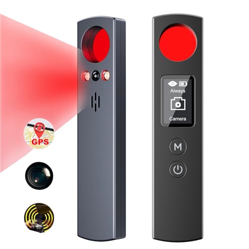 Hidden Camera Detectors, Anti Spy Signal Finder, Bug Sweeping Device Listening RF Detector, GPS Tracker Detector, Infrared Magnet Sentry SOS 6 Modes for Hotel Travel Home Office, with OLED Screen