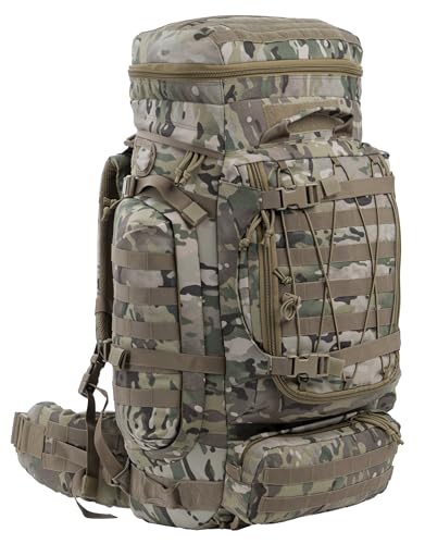 XMILPAX Large Military Backpack Army Rucksack Tactical MOLLE Pack for Camping Backpacking Hunting Bushcraft Adventure 70L…
