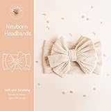 Niceye Handmade Baby Headbands Soft Stretchy Nylon Hair Bands with Bows for Newborn Infant Baby Toddler Girls