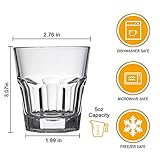 Whiskey Glass 5 oz,QAPPDA Shot Glass Old Fashioned Cocktail Glasses,Drinking Bourbon Glasses For Liquor,Heavy Base Rocks Glasses Shot Cups Set,Vodka Glass Cups Scotch Glass Liquor Glasses 20 Pack