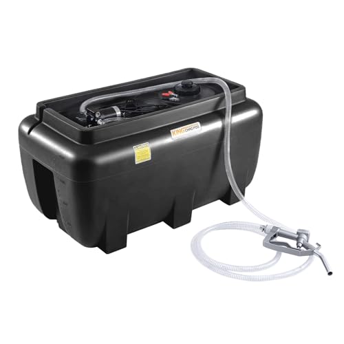 KING CHAO FOO 52 Gallon Gasoline Tank, Portable Gas Tank with 12V Electric Fuel Transfer Pump, Gasoline & Diesel Transfer Tank with 13ft Electric Wire & 3 Gears Padlock Automatic Fuel Nozzle
