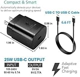 USB C Charger-25W PD Wall Charger Fast Charging for Xiaomi Black Shark 2 Pro and 3ft Type C to C Cable - Black (US Version with Warranty)