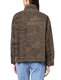 Lucky Brand Women's Patchwork Cropped Jacket, Camo Print Mix