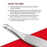 Seki Edge Blackhead Remover (SS-801) - Comedone Extractor for Blackheads - Professional Pimple Popper Tool with 2 Hole Sizes - Preventive Acne Tool & Pore Extractor