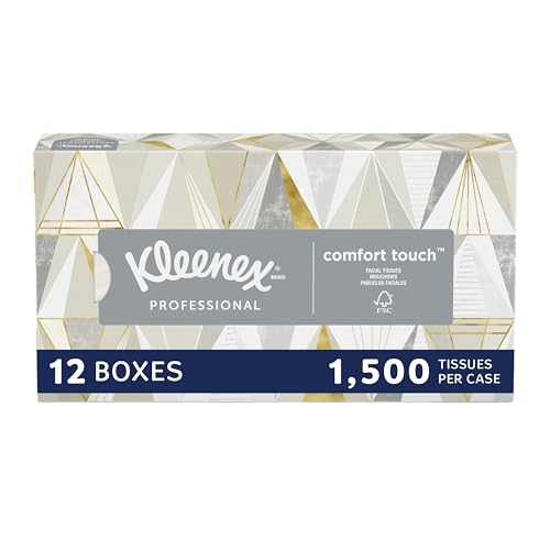 Kimberly-Clark Zip-Half Pack Facial Tissue, 125 Sheets Per Box, Case Of 12 Boxes