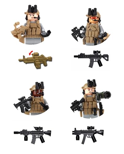 Battle Brick Custom Special Forces Army Rangers Custom Minifigure Compatible with Lego® Bricks | 90% Gear Made in The USA | Genuine Military Minifig | 1.6 Inches Tall | Ages 10+ to AFOL