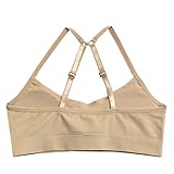 Popular Crop Cami Training Bras Pack for Girls. Seamless Bra Removable Padding Basics L