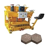 Automatic Block Brick Making Machine Concrete Hollow Block Machine Multi-Functional Concrete Brick Making Machine Brick Making Device For Construction Work, Produce 6 8 Inch Cement Hole Bricks