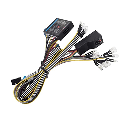 Fancyes RC Car Light Kit Simulation Flash Lights Steering Light Brake Light Lighting System Kit for 1/10 1/8 Scale RC Car Parts Upgrades Accessories