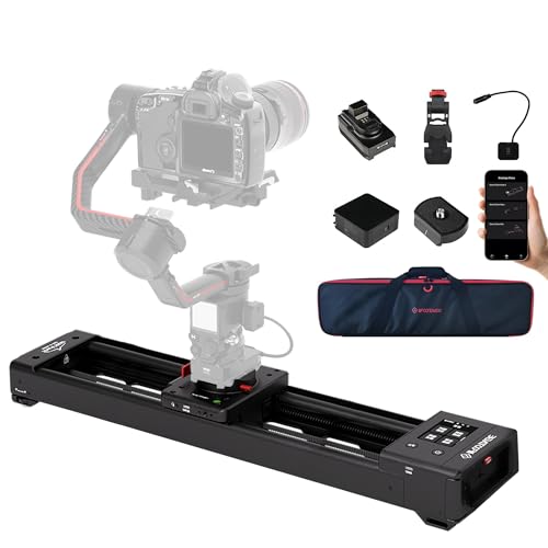 IFOOTAGE Shark Nano II Motorized Camera Slider 26"/66cm, 360-Degree Rotary Axis, Compatible with DJI RS2, RS2 Pro, RS3 Pro, RS4, RS4 Pro Stabilizers 5-Axis Coordinated Shooting