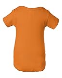 Clementine Infant Soft Cotton Baby Rib Bodysuit, Mandarin Orange, New Born