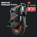 INMOTION Electric Unicycle for Adult Self-balancing Electric One Wheel Scooter, Portable EUC with 10000W & 87 MPH & 87 Miles (Challenger V13 Pro)