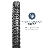 2-PCS 26" Mountain Bike Tires 26x2.25/57-559 120TPI Nylon Antipuncture Protection and 26" Bike Tubes Compatible with 26x2.10 26x2.125 26x2.20 26 x 2.25 26x2.30 Bike Tires and Tubes(Y-581)