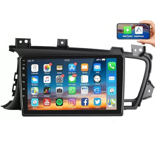 9 Inch 13 Android Car Stereo for Kia Optima 2011-2015 Touch Screen Car Radio GPS Navigation Multimedia MP5 Player Support AHD Camera Carplay/Android Auto (2+32-A)