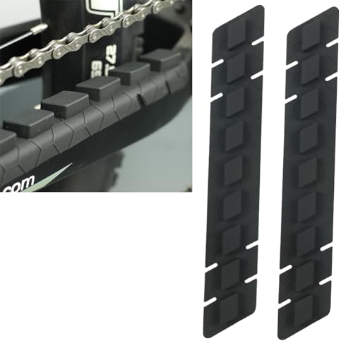BESNIN Bike Chainstay Protector 2pcs MTB Silicone Chain Stay Frame Guard Protect Your Bike Frame for Most Bicycle