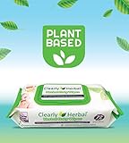 Clearly Herbal Baby Wipes, made with Essential Oils and Natural Herbal Extracts, Parent's Choice, Case Pack 864 Plant Based Wipes (12 Packs x 72 Count)