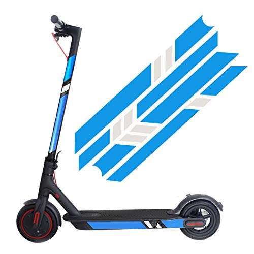 Reflective Stickers for Electric Scooter XIAOMI M365 Ninebot ES1 ES2 ES3 ES4, Waterproof Night Reflective Film Sticker Decal Pedal Scooter Accessories