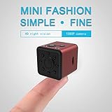 UNIKAMI Mini Camera WiFi SQ13, WiFi Camera，Mini Camera, Mini cam 1080P HD Video Camera with IR Night Vision Motion Detection SQ11 SQ12 Upgrade HD Camcorder Small Camera Mini DV Video Recorde(Red)