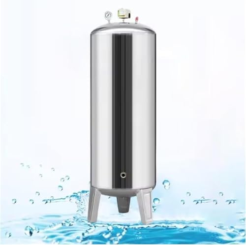 Water Systems Tank 15 25 40 50 65 80 100 Gallon Pressurized Emergency Water Storage Tanks with Mounting Kit, Stainless Steel Well Pressure Tank for Pressurized Water Systems(160x70cm/63x28in(700L/185G