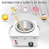 Single Wax Warmer Professional Electric Wax Heater Machine for Hair Removal, Large Wax Pot Paraffin Facial Skin Body SPA Salon Equipment with Adjustable Temperature Set