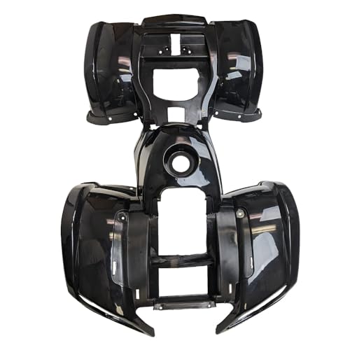 RedCap ATV Body Plastic Fender kit for 110cc 125cc TaoTao TForce 135D 125D Peace ATA Coolster 3050D 3125R 3125XR8U 3125XR8 KODIAK-HD Utility Style ATV (Black, No FootRest)