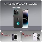 ESR for iPhone 14 Pro Max Case with Stand, Compatible with MagSafe, Full-Body Military-Grade Drop Proof Case with Built-in 9H+ Tempered Glass Screen Protector, Armor Series, Clear Black