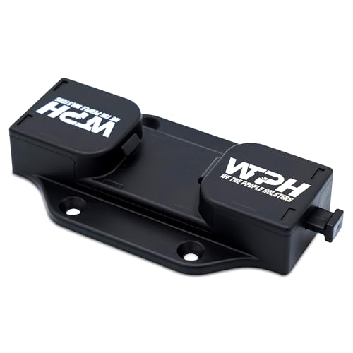 We The People Holsters - IWB Car Gun Mount - Dual Locking & Universal Flat Mounting Car Holster - Gun Holder for Trucks Home & Office for Concealed Carry with Quick Release Latch - Small & Lightweight