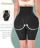 Figninget Padded Underwear For Women Hip Pads Shapewear Tummy Control Butt Lifting Panties Curvy Faja Body Shaper Bbl Shorts Black M