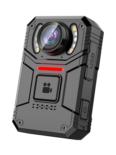 SPIKECAM Real 4K Body Cameras with Audio and Video Recording, 160° Wide Angle Lens Bodycam with Dual Microphone, 2 in IPS Screen,Type C OTG,Personal Wearable Body Cams for Security, Police, Work 64GB