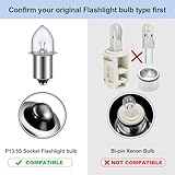 TRLIFE Maglight Replacement Bulbs DC 3V, Maglight LED Bulb for Only 2 Cells C&D Flashlight Headlight, 3W Maglight Replacement Bulbs LED Flashlight Bulbs(2 Pack)