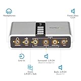 StarTech.com 7.1 USB Sound Card - External Sound Card for Laptop with SPDIF Digital Audio - Sound Card for PC - Silver (ICUSBAUDIO7D)