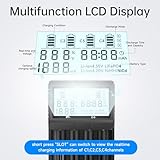 IMREN 18650 Capacity Tester,18650 Battery Charger with Discharge & Testing Function, 21700 Battery Charger with LCD Screen Display Capacity Suit for 18650 21700 20700 1.2V Ni-MH/Ni-CD LiFePO4 Battery