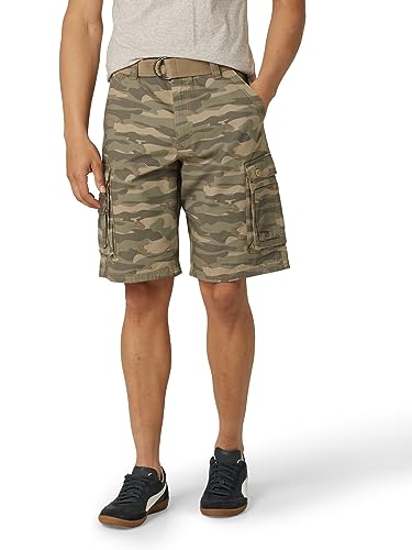 Lee mens Dungarees New Belted Wyoming Cargo Shorts, Fatigue Camo, 36 US