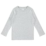 Cudlie 5-Pack Infant Girl Long Sleeve Shirt - Basic Baby Tees, Blouses, Tops - Solid Polka Dot & Printed Tshirts, 18M