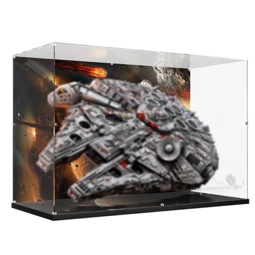 PIPART Acrylic Display Case Compatible with Lego 75192 Millennium Falcon, ONLY Display Case, The Model is NOT Included